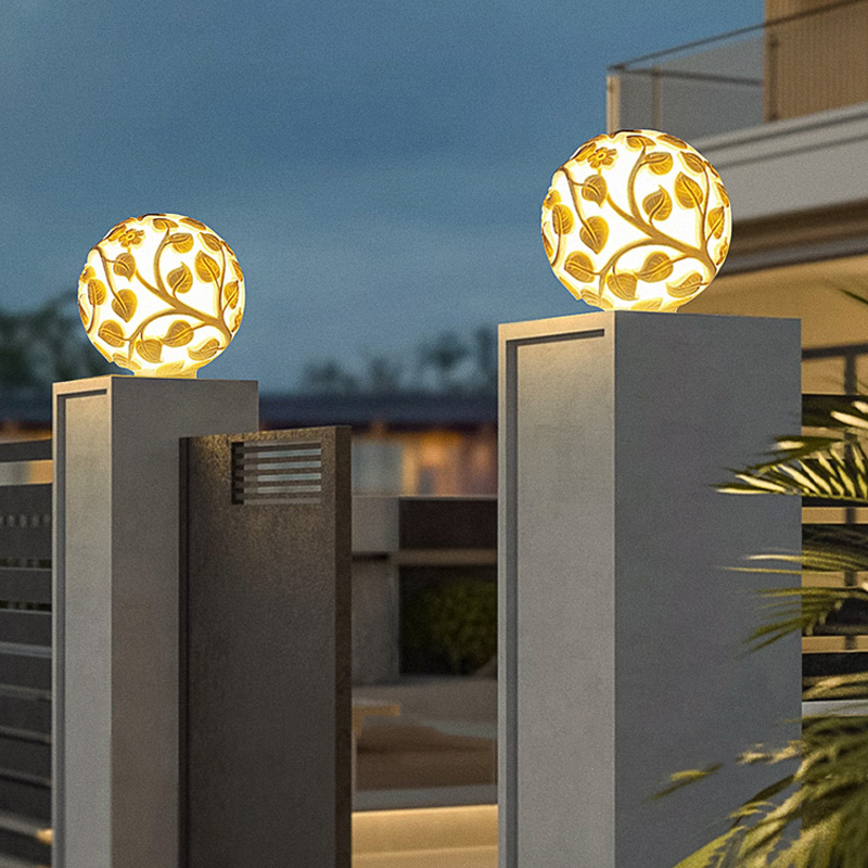 Luces de columna para exterior - Solar Garden Light reseña y precio