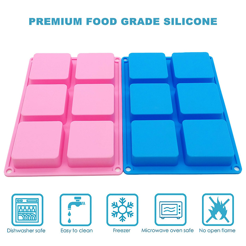 Moldes cuadrados de silicona a - Eco Soap reseña y precio