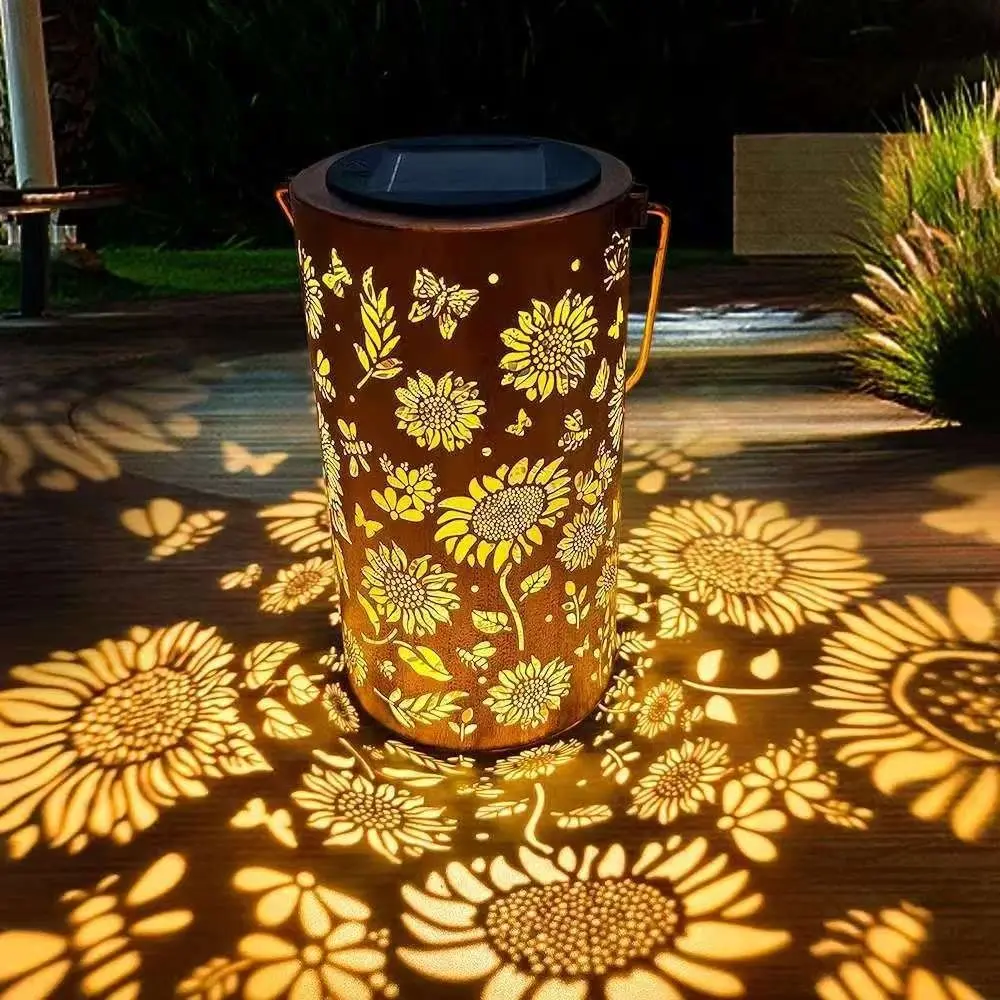 Lámpara Solar de Girasol para  - Solar Garden Light reseña y precio
