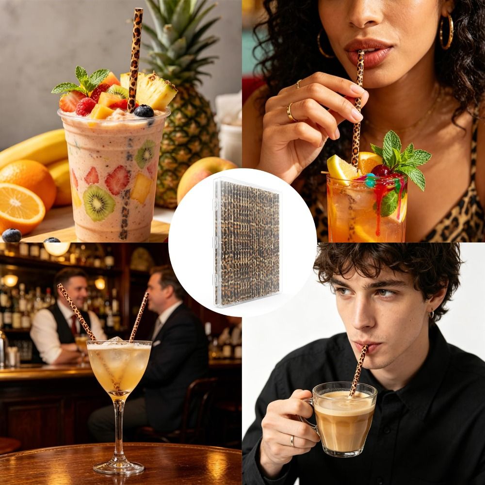 Pajitas de Beber con Estampado - Reusable Straw reseña y precio