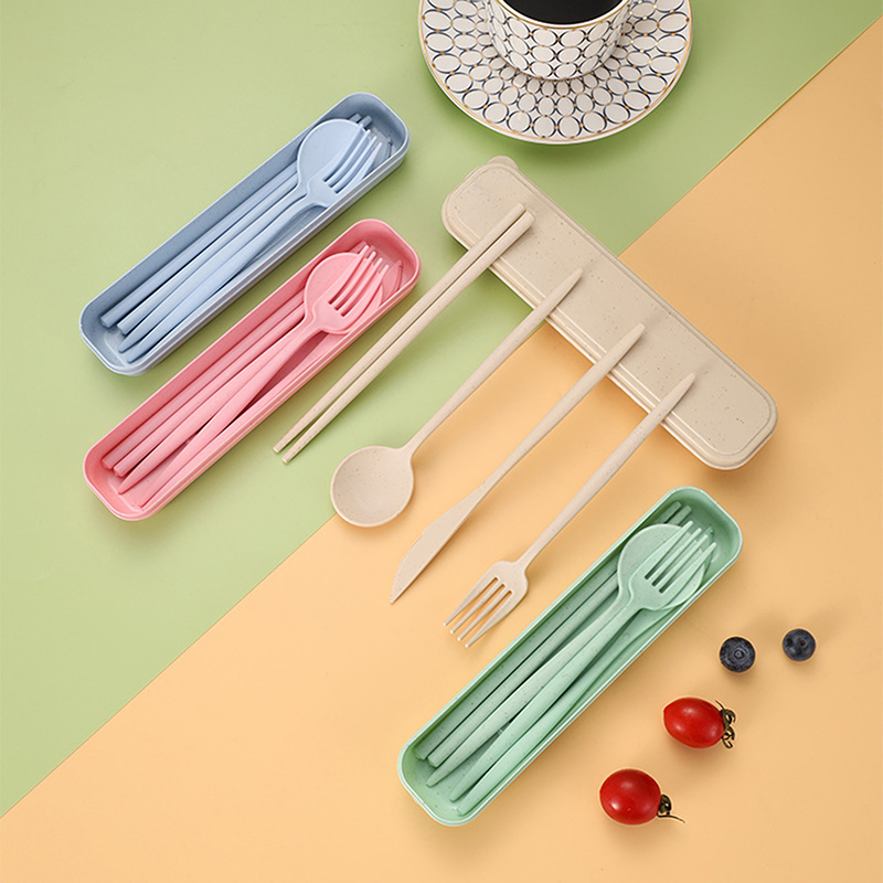 Juego de 4 utensilios portátil - Reusable Straw reseña y precio