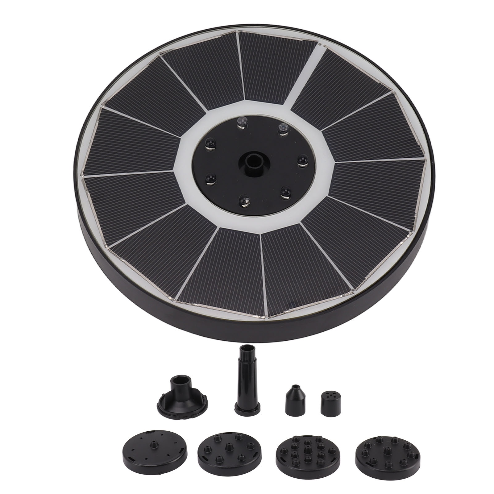Fuente Solar con 8 Boquillas,  - Solar Garden Light reseña y precio